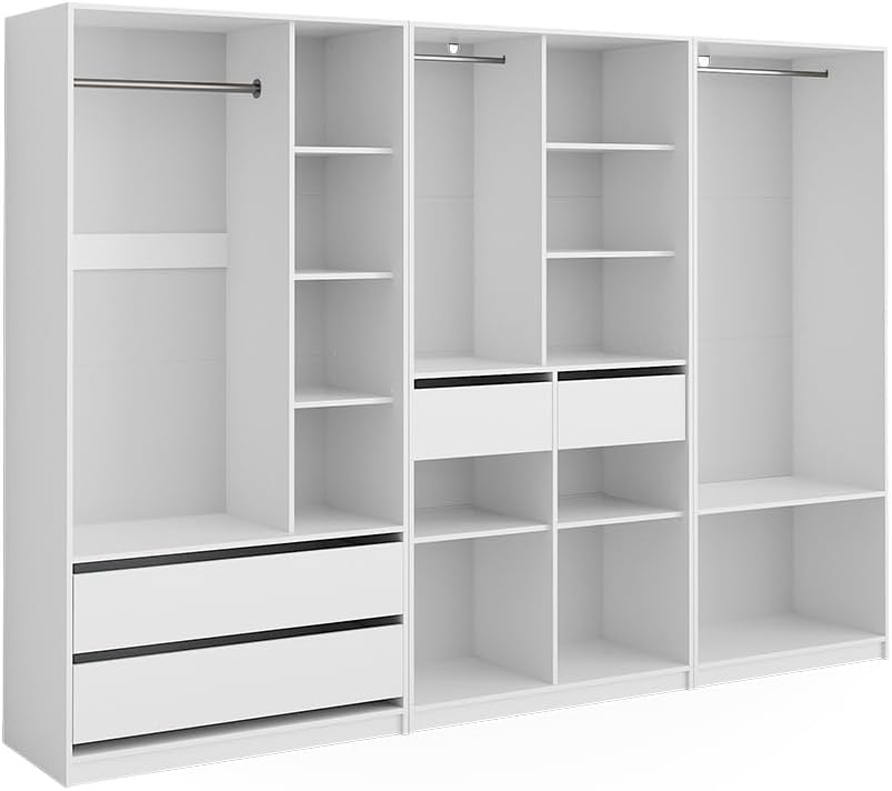 Armadio Vicco, 280 × 200 cm, Bianco