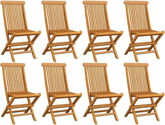 Sedia vidaXL, 47 × 60 × 89 cm, legno massello, pieghevole, per giardino e terrazzo