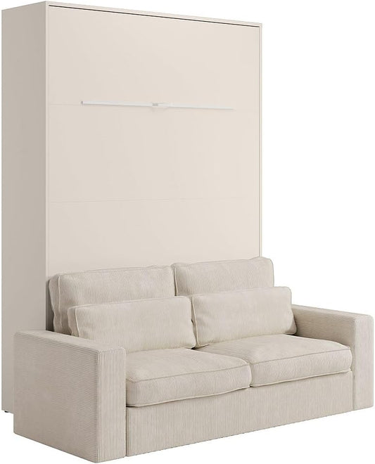Letto Vente-unique RAPILI, 160 × 200 cm, apertura verticale, Beige, per camera da letto