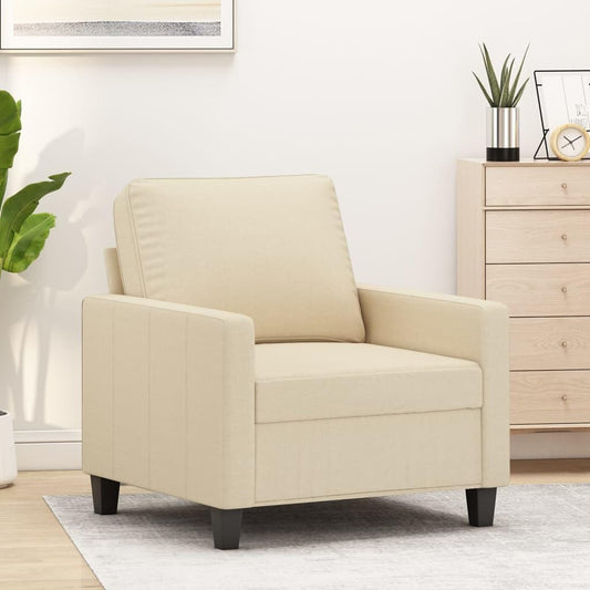 Poltrona letto Gecheer, singolo, 78 × 77 × 80 cm, tessuto, Crema, con braccioli, per soggiorno