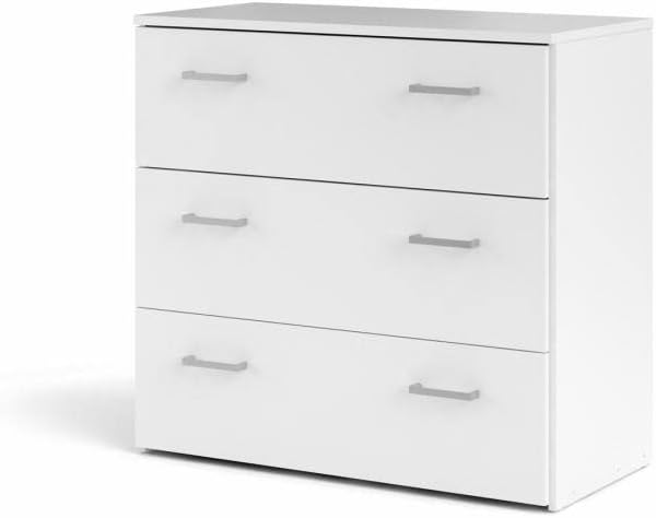 Comò Tvilum, 3 cassetti, 69,9 × 74,1 × 35,95 cm, Bianco