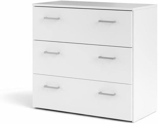Comò Tvilum, 3 cassetti, 69,9 × 74,1 × 35,95 cm, Bianco