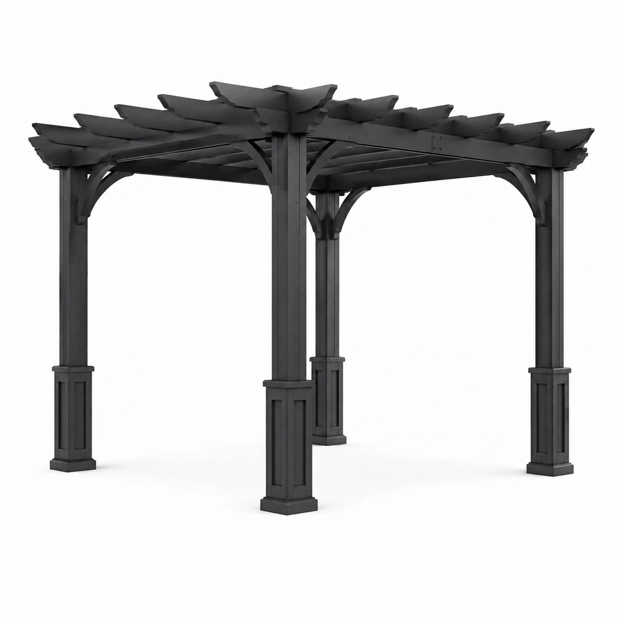 Pergola in legno 300x300x250 cm nero