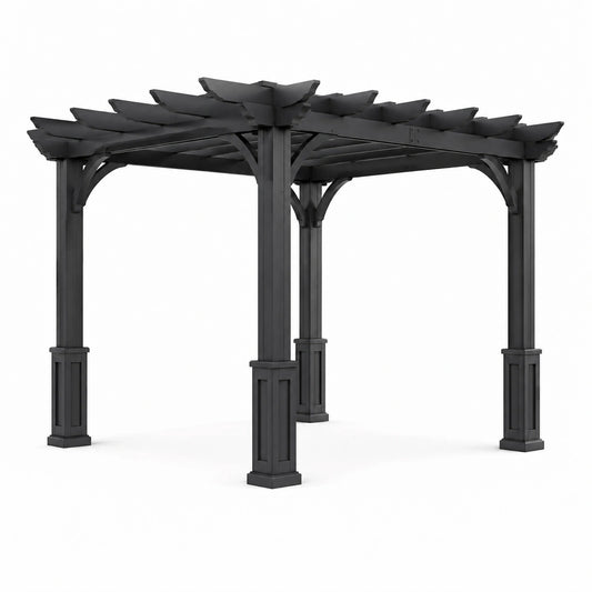 Pergola in legno 300x300x250 cm nero