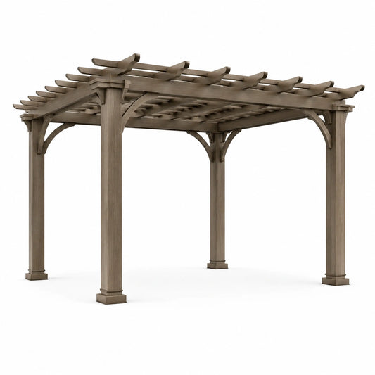Pergola quadrata in legno 300x300x240 cm
