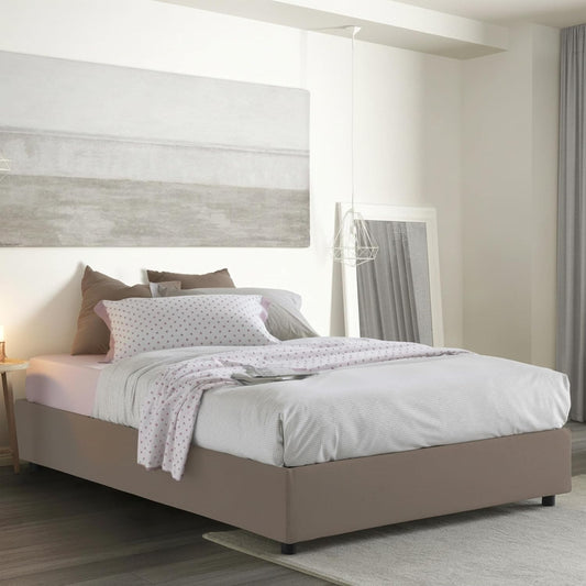 Letto contenitore Talamo Italia, matrimoniale, 160 × 190 cm, misura 160 × 190, tessuto, Blu, con contenitore, con rete a doghe, sfoderabile
