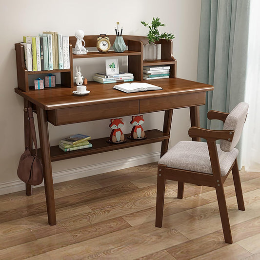Scrivania NCLOYN, 120 × 60 × 75cm, legno massello, per ufficio