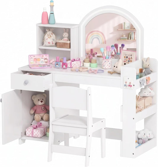 Toeletta AIYAPLAY, 2 in 1, Bianco, regolabile