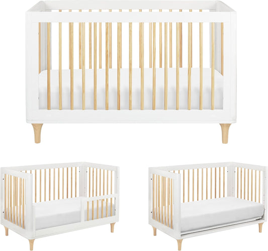 Lettino per bambini babyletto, Bianco, trasformabile, Lolly 3-in-1 Convertible Baby Crib