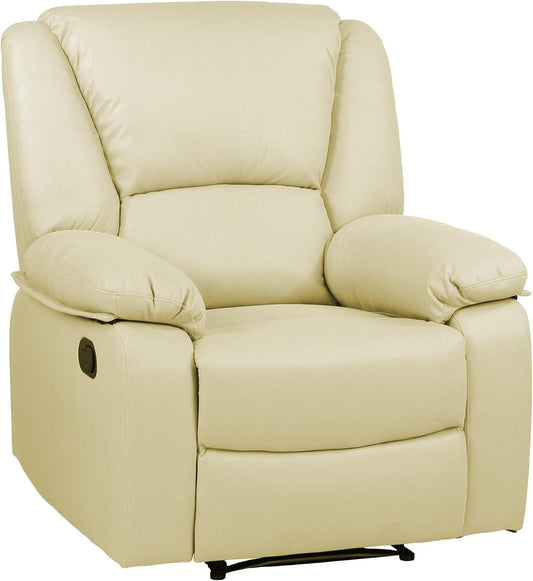 Poltrona Totò Piccinni, 85 × 74 × 104 cm, 141 × 74 × 104 cm, legno, Beige, reclinabile, con poggiapiedi, con braccioli, imbottita, per soggiorno