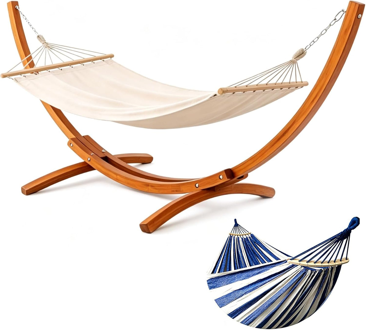 Amaca BELONID, 200 × 150 cm, legno, Blu
