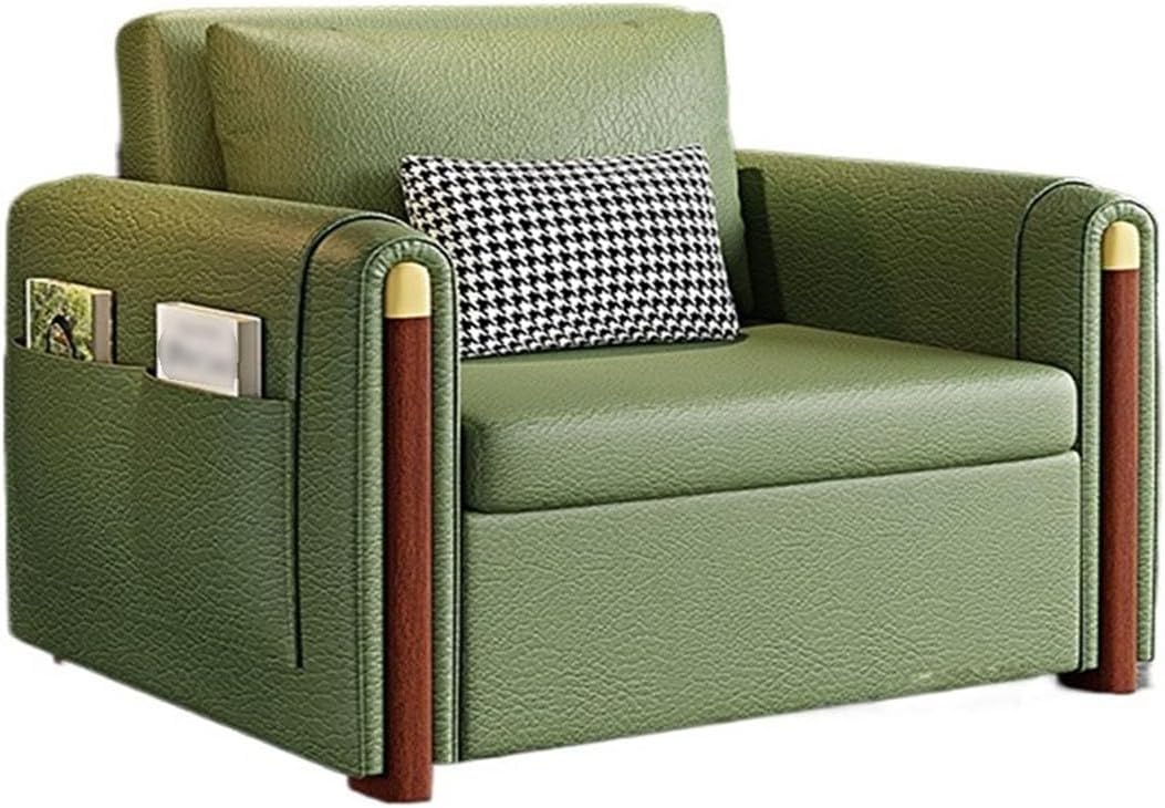 Divano letto Xumh2024-3, metallo, Verde, trasformabile, reclinabile, pieghevole, per soggiorno