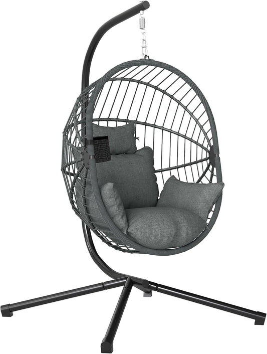 Poltrona Outsunny, 115 × 106 × 188 cm, acciaio, metallo, Grigio, pieghevole, con poggiatesta, con braccioli, per giardino e terrazzo