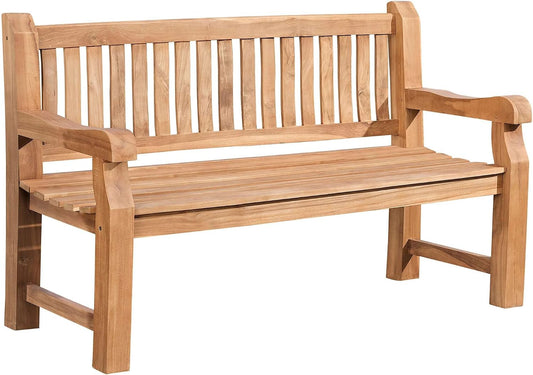 Panca CLP, legno, con braccioli, Dimensione:150 cm