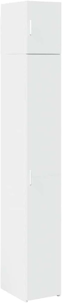 Mobile a terra vidaXL, 30 × 42,5 × 225 cm, legno, Bianco, con contenitore