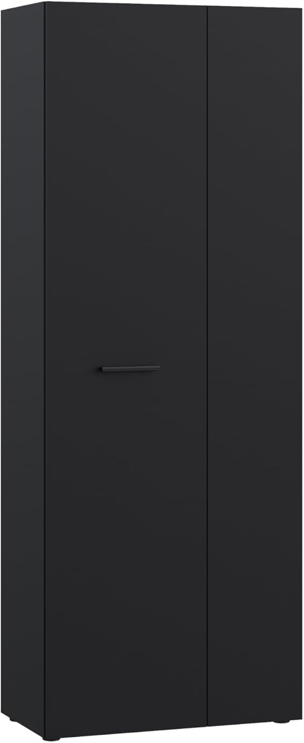 Armadio AVANTI TRENDSTORE, 2 ante, 3 ripiani, 68,7 × 181,1 × 36,5 cm, legno, Nero