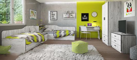 Letto ARREDO DA CASA CCI13, legno, Bianco, per camera da letto