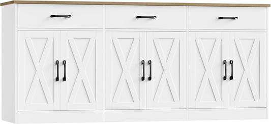 Credenza HOSTACK, Bianco, per soggiorno