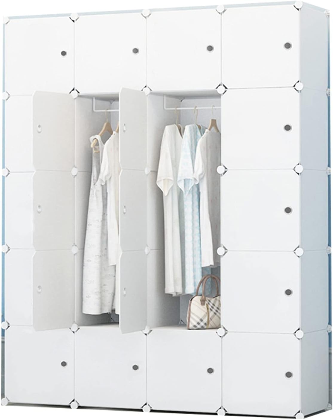Armadio, acciaio inox, plastica, regolabile, per camera da letto, combinazione libera 15 porte opzione di colore