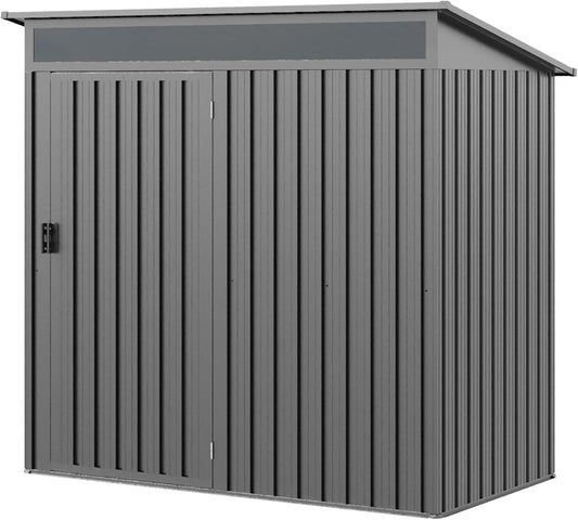 Armadio porta attrezzi GFP, 180 × 100 × 200 cm, metallo, Grigio, per giardino e terrazzo