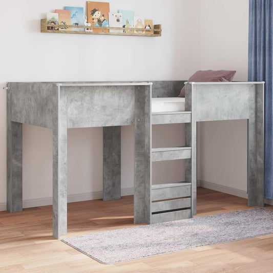 Letto a castello, 90 × 190 cm, legno, Nero, per camera da letto, Letti e telai per letti-3410478