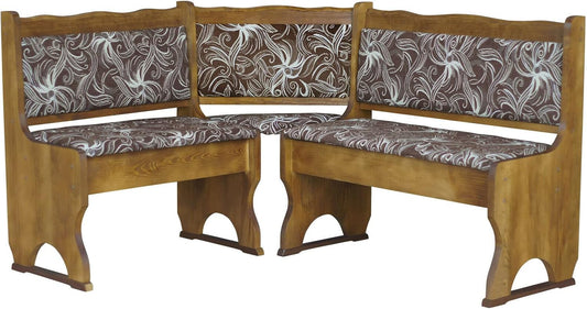 Panca k koma, 100 × 160 cm, legno, Rovere, imbottita