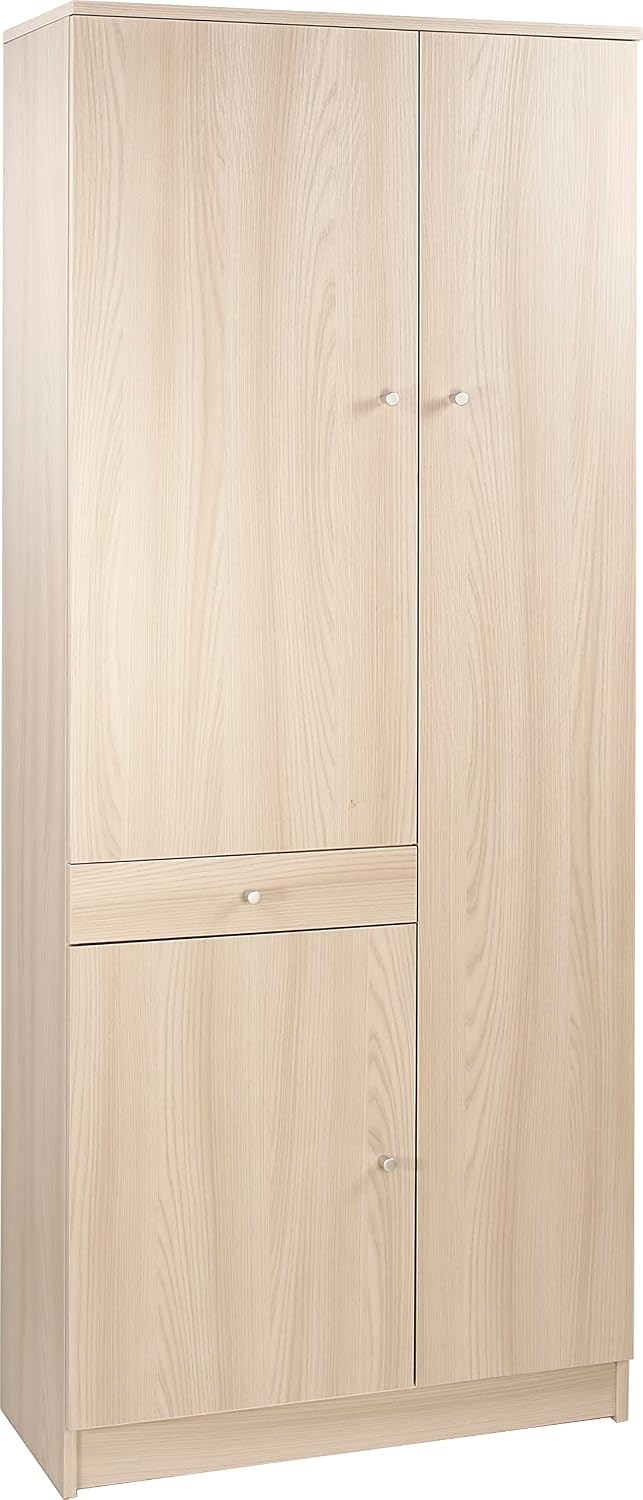 Armadio Sarmog H183 L77, 6 ripiani, 183 × 77 × 34 cm, regolabile, per bagno
