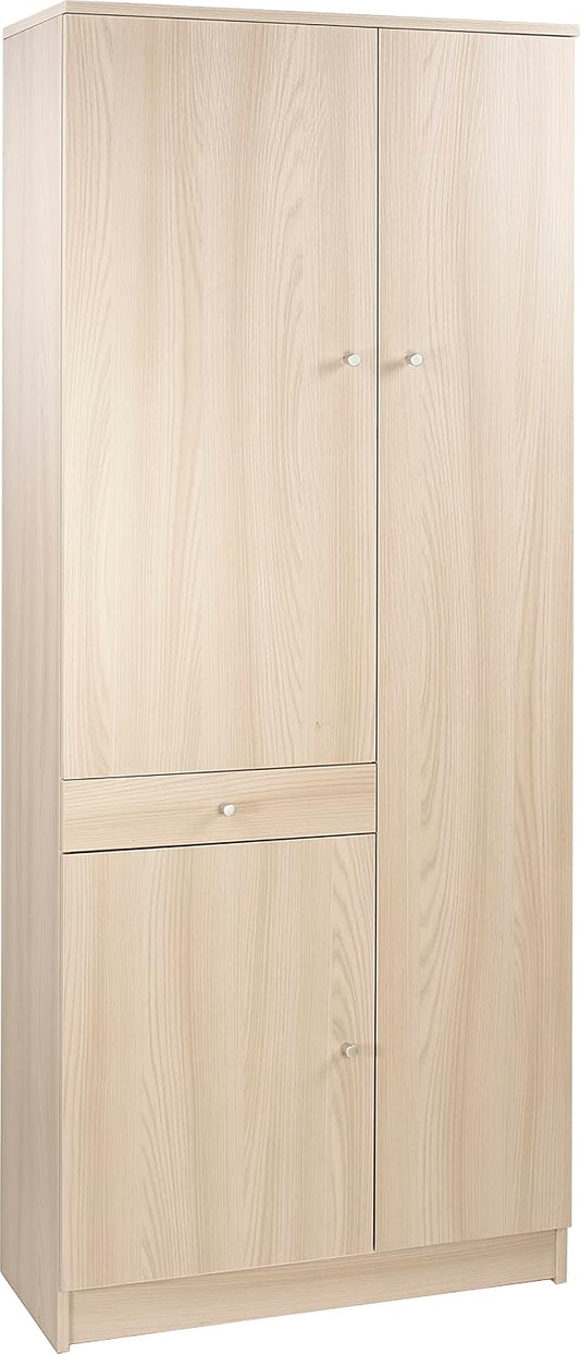 Armadio Sarmog H183 L77, 6 ripiani, 183 × 77 × 34 cm, regolabile, per bagno
