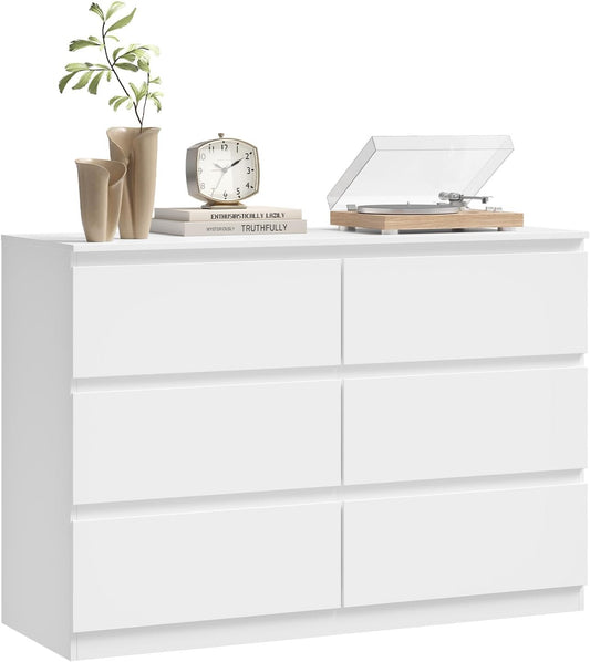 Cassettiera WOLTU, 100 × 36 × 69 cm, Bianco, con contenitore
