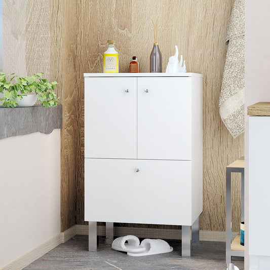 Mobile da bagno Baikal, 2 ante, legno, metallo, per bagno