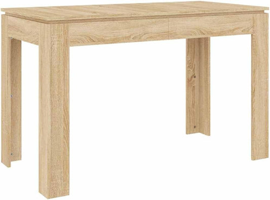 Tavolo da pranzo vidaXL, 120 × 60 × 76cm, legno, Rovere, per sala da pranzo e cucina