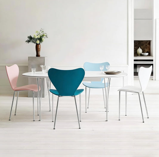 Sedia Chleby, 4 sedie, plastica, polipropilene, Bianco, per giardino e terrazzo