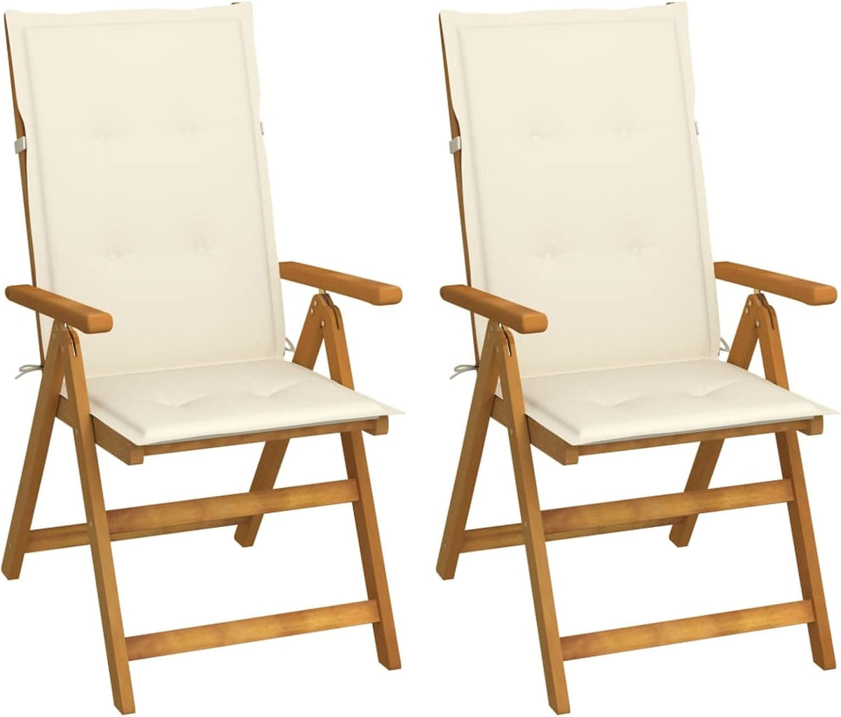 Set da pranzo da giardino Tidyard, 57 × 69 × 111 cm, legno massello, pieghevole, per giardino e terrazzo